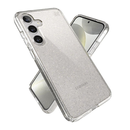 Speck Presidio Lux Glitter - Samsung Galaxy S24+ Gehäuse (Klar / Gold Glitter)