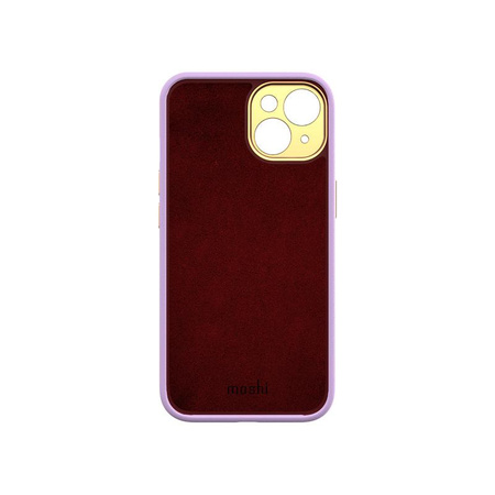 Moshi Napa Slim MagSafe - Skórzane etui iPhone 14 (Lavender Purple)