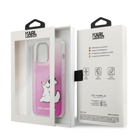 Karl Lagerfeld Choupette Fun - iPhone 13 Pro Max Case (pink)