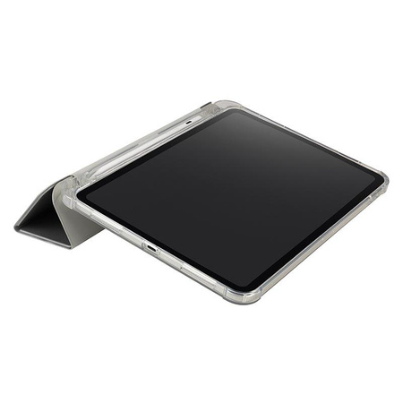 Tucano Satin Case - Tasche für iPad 11" (2025) / iPad 10.9" (2022) mit Magnet & Standfuß mit Apple Pencil Halter (silber)