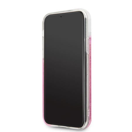 Karl Lagerfeld Glitter Liquid Floatting Charms - Coque pour iPhone 11 (Floatting Charms rose)