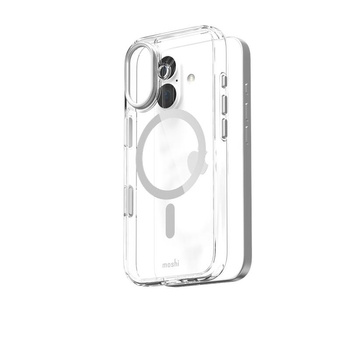 Moshi iGlaze MagSafe - Case iPhone 17 (Luna Silver)