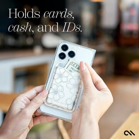 Case-Mate Magnetic Card Holder MagSafe - magnetická peněženka (Floral Gems)