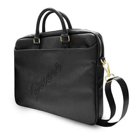 Guess Saffiano Script Computertasche - 15" Notebooktasche (schwarz)