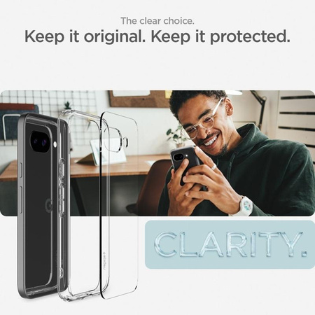 Spigen Ultra Hybrid - Étui pour Google Pixel 9a (Crystal Clear)