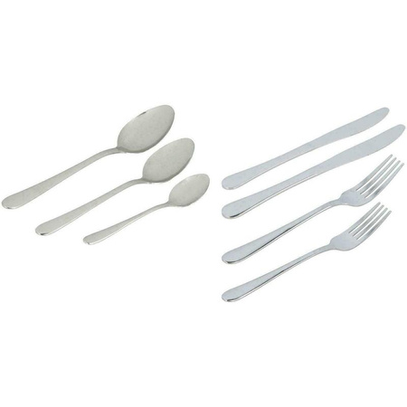 Alpina - Set de couverts en acier inoxydable, 42 pièces