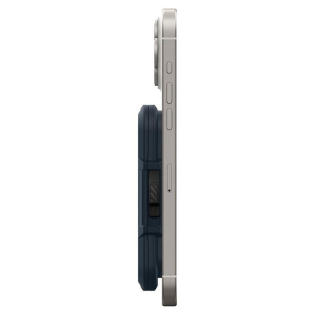 Spigen Lock Fit MagSafe - Portefeuille magnétique (ardoise métallique)