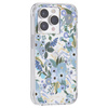 Rifle Paper Clear - iPhone 14 Pro Case (Garden Party Blue)