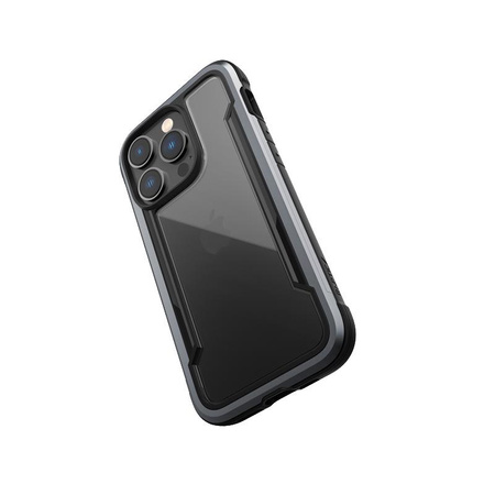 X-Doria Raptic Shield - Aluminiumgehäuse für iPhone 14 Pro (Falltest 3m) (Schwarz)