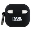 Karl Lagerfeld Silicone Karl Head 3D - Étui AirPods 4 (noir)
