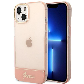Guess Translucide - Coque iPhone 14 (rose)