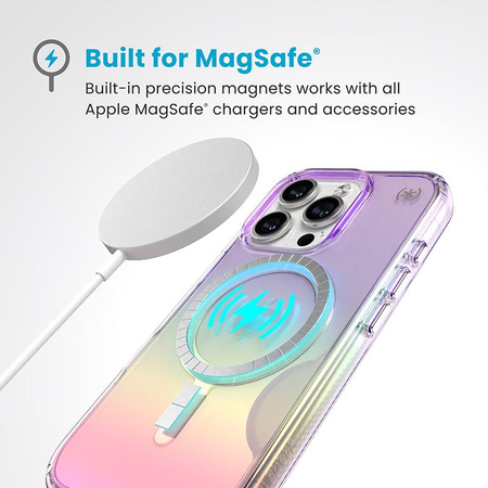 Speck Presidio2 Lux MagSafe - iPhone 16 Pro Case (Amazing Purple / Clear)