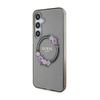 Guess IML Flowers Wreath MagSafe - pouzdro pro Samsung Galaxy S24+ (černé)