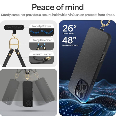 Spigen Cyrill Kajuk Classic Charm MagSafe - Étui pour iPhone 16 Pro (Noir)