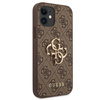 Guess 4G Big Metal Logo - iPhone 12 mini case (brown)