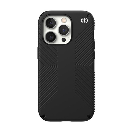 Speck Presidio2 Grip MagSafe - Antypoślizgowe etui iPhone 14 Pro (Black / Black / White)