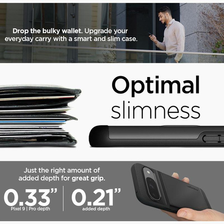 Spigen Slim Armor CS - Gehäuse für Google Pixel 9 / 9 Pro (Schwarz)