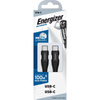 Energizer Ultimate - USB-C to USB-C 100W connection cable 2m (Black)