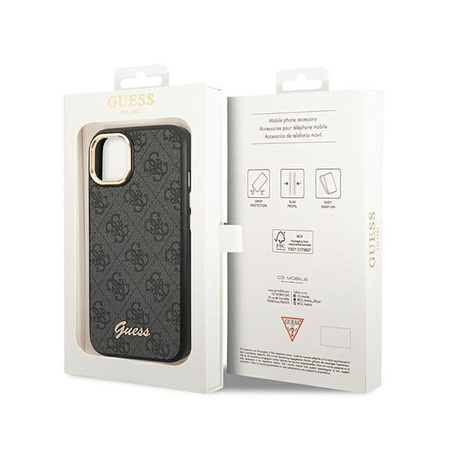 Guess 4G Metal Camera Outline Case – Etui iPhone 14 (czarny)