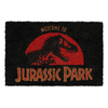 WYCIERACZKA POD DRZWI WEWNĘTRZNA, Kokosowa, z Napisem Jurassic Park, do Butów 40x60
