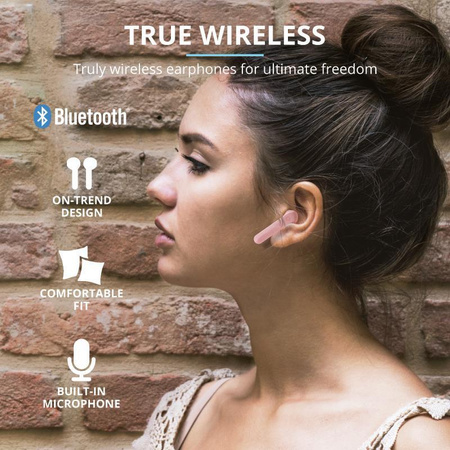 Trust Primo Touch - Bluetooth wireless headphones (pink)