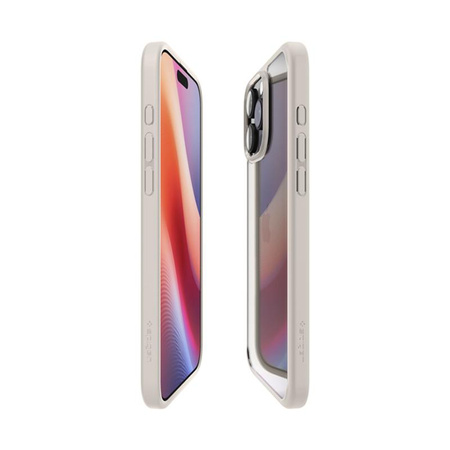 Spigen Ultra Hybrid - Coque pour iPhone 16 Pro (Titane naturel)