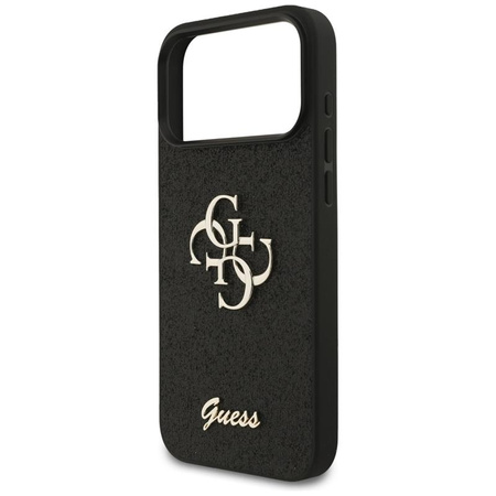 Guess Fixed Glitter Big 4G - Case for iPhone 17 Pro Max (black)