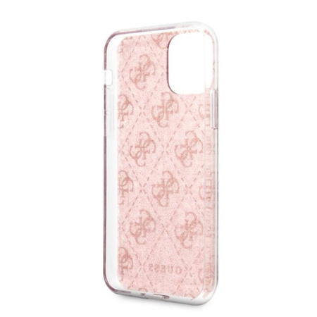Guess 4G Glitter - iPhone 11 Pro Max Tasche (Rosa)