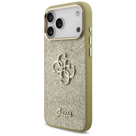 ETUI DO IPHONE 17 PRO MAX GUESS ORYGINALNE ZŁOTE BROKATOWE ELEGANCKIE CASE