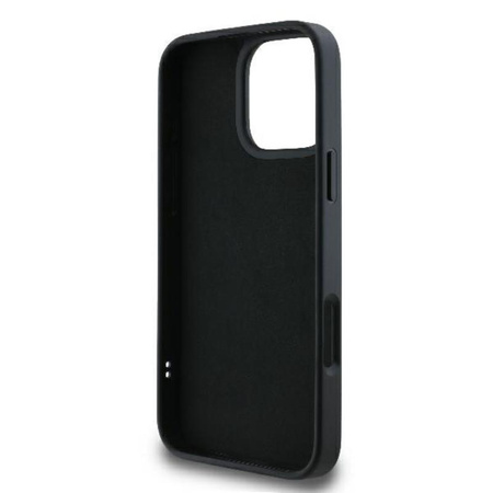 Karl Lagerfeld 3D Rubber Bicolor Signature - pouzdro pro iPhone 16 Pro (černé)