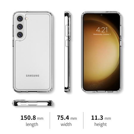 Crong Crystal Shield Cover - Samsung Galaxy S23 Case (Transparent)