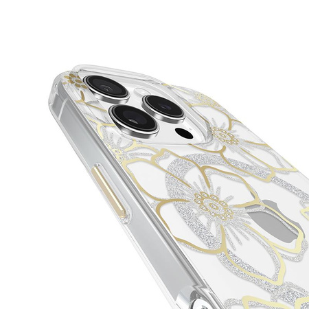 Case-Mate Floral Gems MagSafe - iPhone 16 Pro Case (Gold)