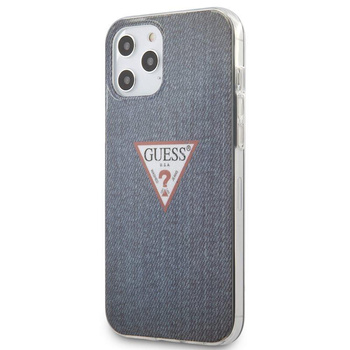 Guess Denim Triangle Dk - iPhone 12 Pro Max Case (navy blue)