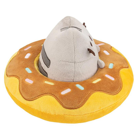 Pusheen - Pusheen plüss kabalafigura csokoládé fánkban 18 x 15 cm