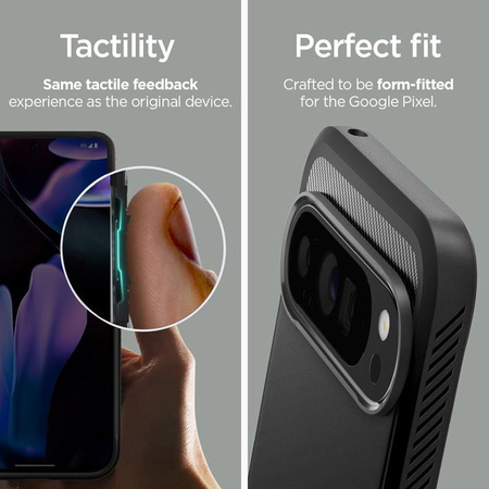 Spigen Rugged Armor - pouzdro pro Google Pixel 9 Pro XL (matně černé)