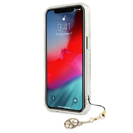 Guess 4G Big Logo Charm Gold- iPhone 13 Pro Case (gold charms)