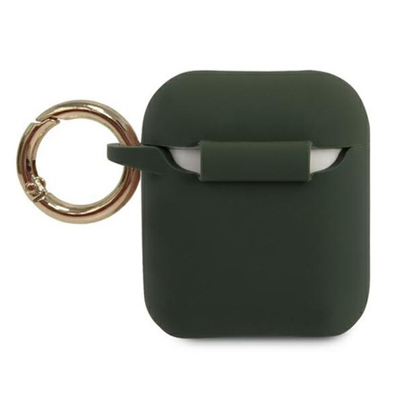 Guess Silicone Triangle Logo - Etui Airpods (khaki)