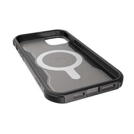 X-Doria Raptic Fort Built MagSafe - Armored iPhone 14 Plus Case (Drop-Tested 6m) (Black)