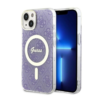Guess 4G MagSafe - iPhone 14 Plus Tasche (Lila)