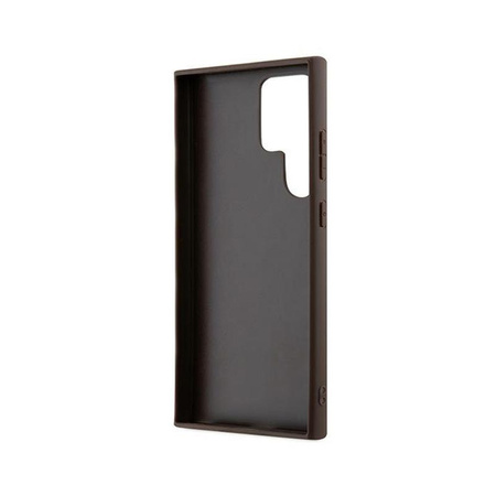 Guess 4G Metal Gold Logo - Samsung Galaxy S24 Ultra Case (brown)