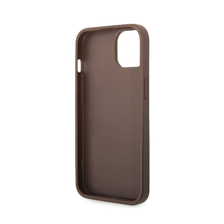 Guess 4G Big Metal Logo - Case for iPhone 15 Plus (brown)