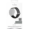 PURO ICON Multibrand csuklópánt - Univerzális okosóra szíj 22 mm (S/M & M/L) (fekete)