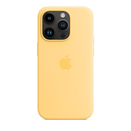 Apple Silicone Case - Silicone Case with MagSafe for iPhone 14 Pro (pale yellow)
