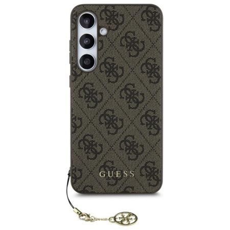 Guess 4G Charms Collection - Pouzdro pro Samsung Galaxy S24 FE (hnědá)
