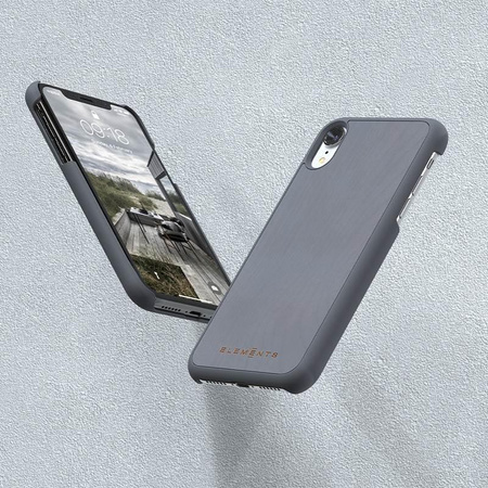 Nordic Elements Original Gefion - Fából készült tok iPhone XR készülékhez (középszürke)