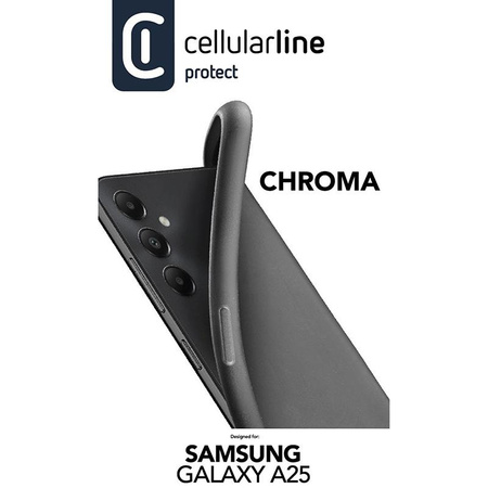 Cellularline Chroma Case - Étui Samsung Galaxy A25 5G (noir)