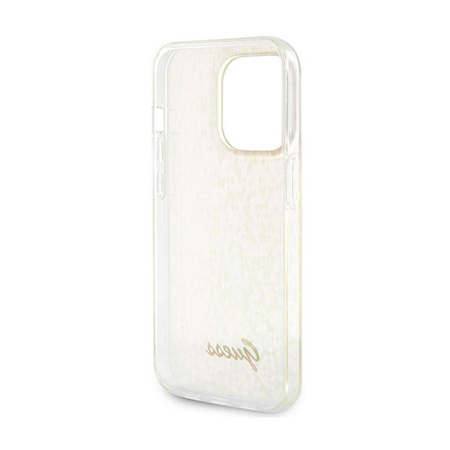 Guess IML Faceted Mirror Disco Iridescent - Etui iPhone 15 Pro (różowy)
