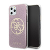 Guess Circle Glitter 4G - iPhone 11 Pro tok (rózsaszín)