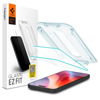 Spigen GLAS.TR EZ FIT 2-Pack - Tempered Glass for iPhone 16 Pro 2 pcs