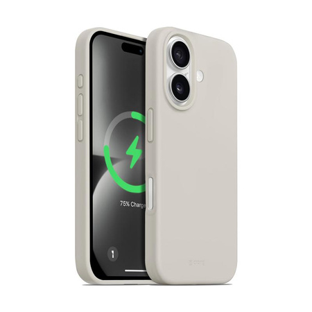 Crong Color Cover Magnetic - iPhone 16 MagSafe tok (kőbézs)
